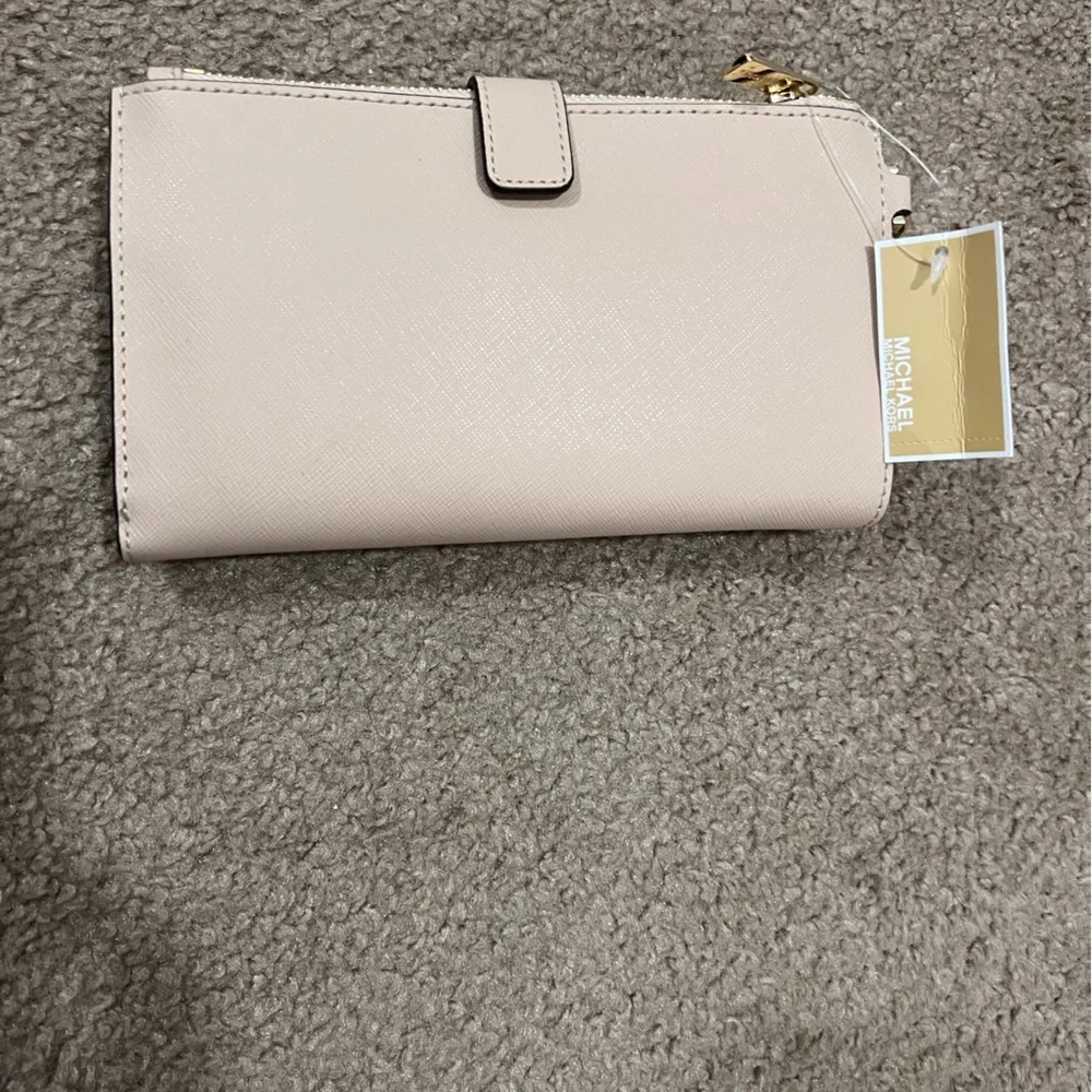 Michael Kors Jet Set Travel Lg Double Zip Wristlet - Picture 3 of 5